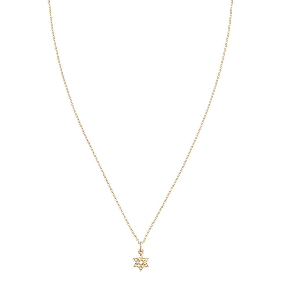 Star of David Mini Charm Pavé Diamonds Jewelry Helen Ficalora For Necklaces And Bracelets