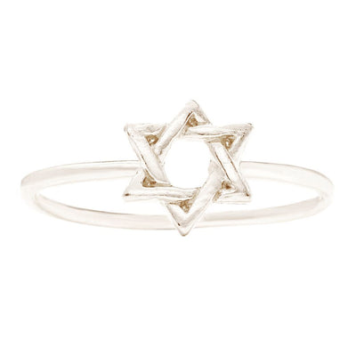 Star Of David Stacking Ring Jewelry Helen Ficalora 14k White Gold 6