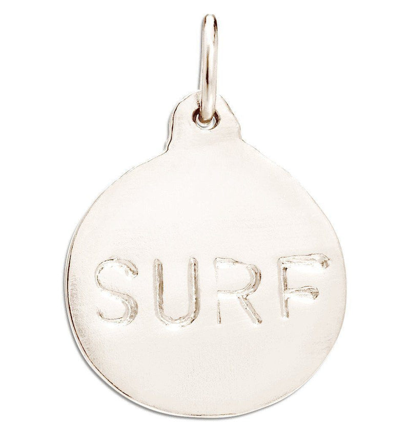 "Surf" Disk Charm Jewelry Helen Ficalora 14k White Gold For Necklaces And Bracelets