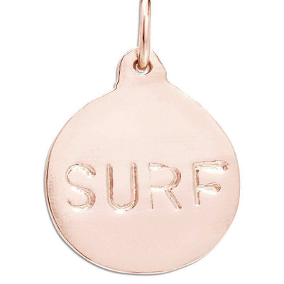 "Surf" Disk Charm Jewelry Helen Ficalora 14k Pink Gold For Necklaces And Bracelets