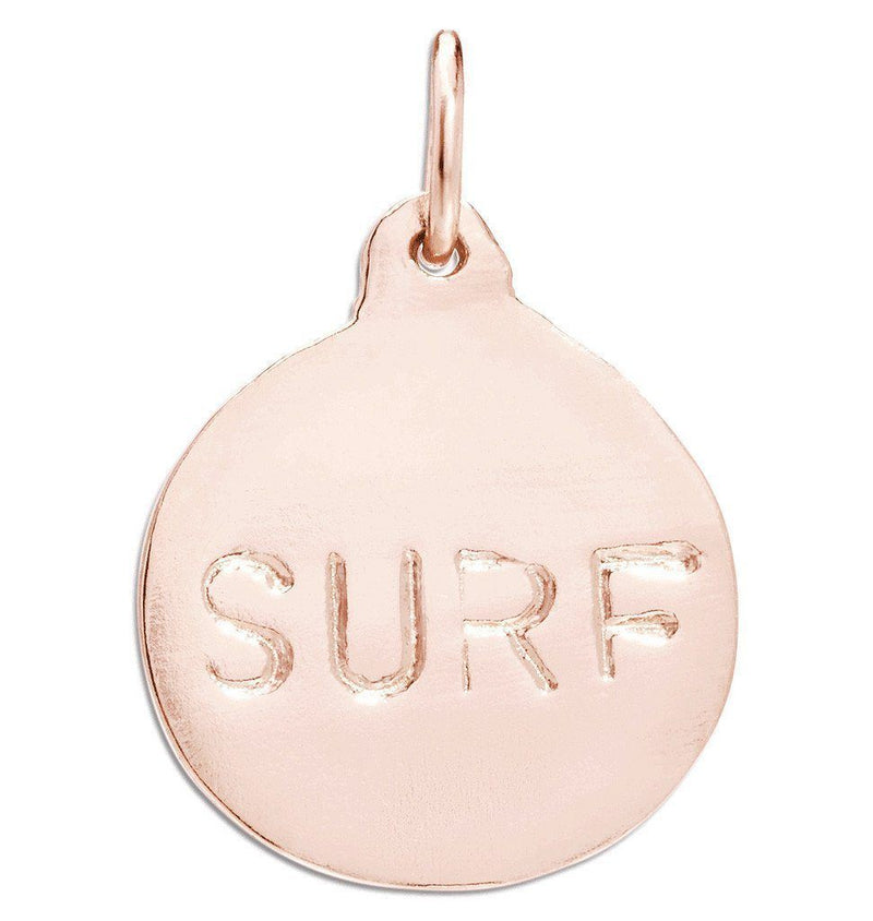 "Surf" Disk Charm Jewelry Helen Ficalora 14k Pink Gold For Necklaces And Bracelets