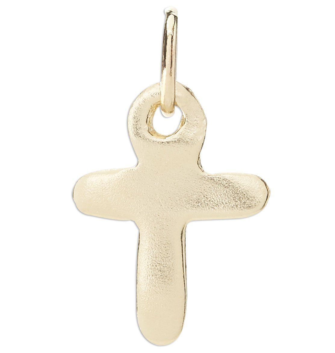 Mini Cross Charm for Bracelets & Necklaces | Helen Ficalora 14K Yellow Gold by Helen Ficalora