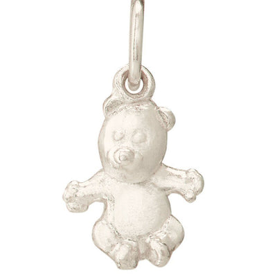 Teddy Bear Mini Charm Jewelry Helen Ficalora 14k White Gold