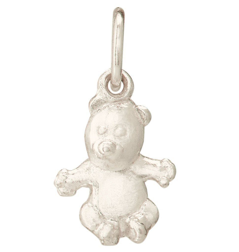 Teddy Bear Mini Charm Jewelry Helen Ficalora 14k White Gold