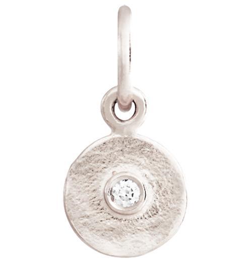 Helen Ficalora 14k White Gold Tiny Diamond Charm