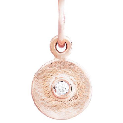 Helen Ficalora 14k Rose Gold Tiny Diamond Charm