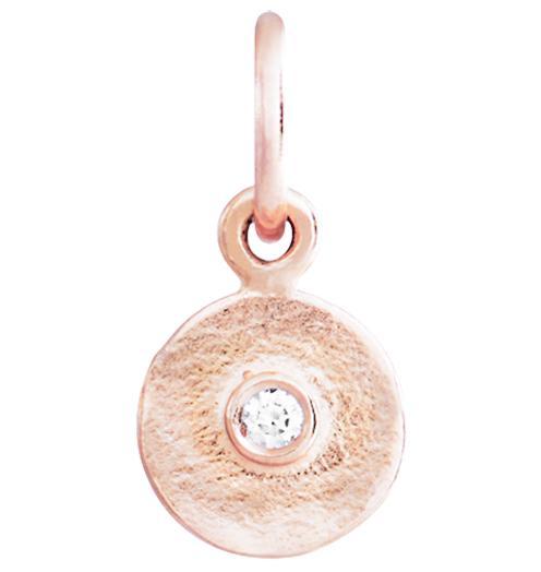Helen Ficalora 14k Rose Gold Tiny Diamond Charm