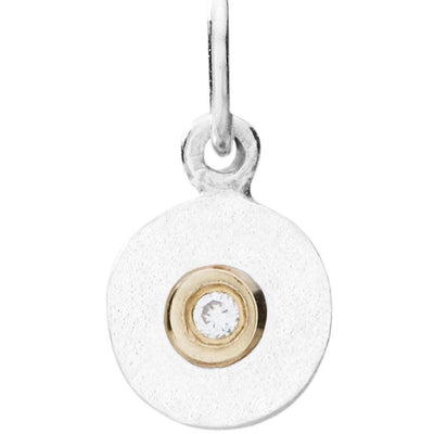Helen Ficalora Sterling Silver Tiny Diamond Charm