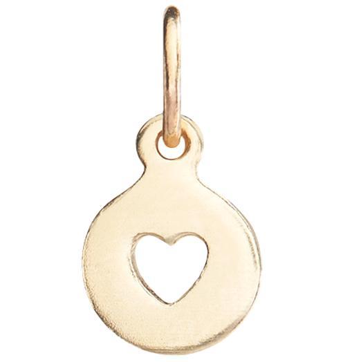 Tiny Heart Cutout Charm Jewelry Helen Ficalora 14k Yellow Gold