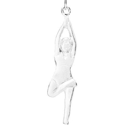 Tree Pose Yoga Charm Jewelry Helen Ficalora Sterling Silver 