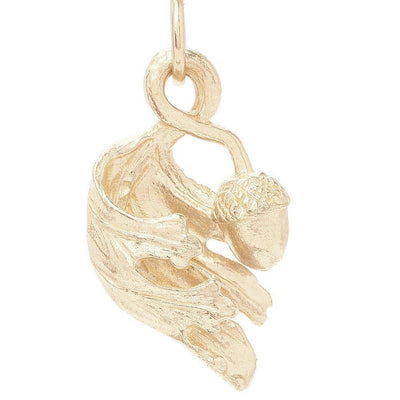 Turning Leaf Pendant Charm Jewelry Helen Ficalora 14k Yellow Gold