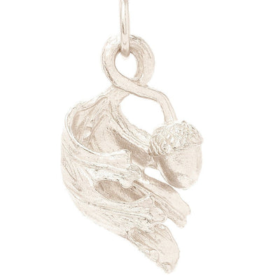 Turning Leaf Pendant Charm Jewelry Helen Ficalora 14k White Gold