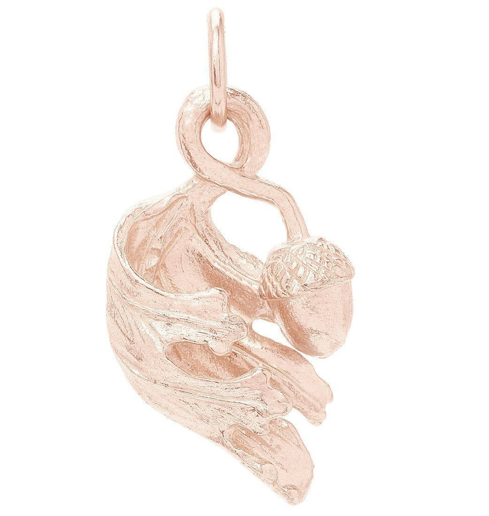 Turning Leaf Pendant Charm Jewelry Helen Ficalora 14k Pink Gold