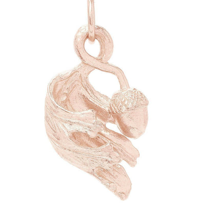 Turning Leaf Pendant Charm Jewelry Helen Ficalora 14k Pink Gold