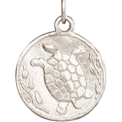 Turtle Coin Charm Jewelry Helen Ficalora 14k White Gold