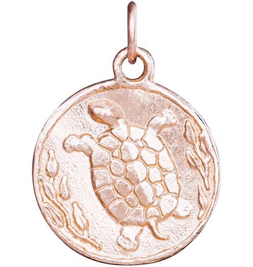 Turtle Coin Charm Jewelry Helen Ficalora 14k Pink Gold