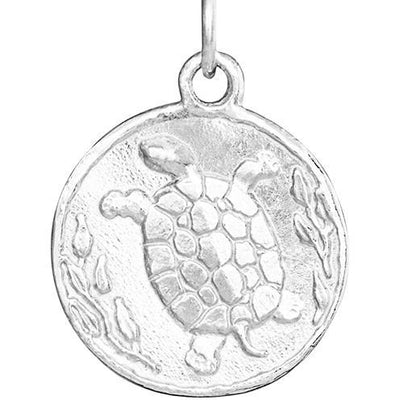 Turtle Coin Charm Jewelry Helen Ficalora Sterling Silver 