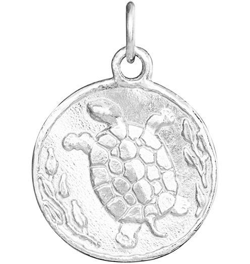 Turtle Coin Charm Jewelry Helen Ficalora Sterling Silver 
