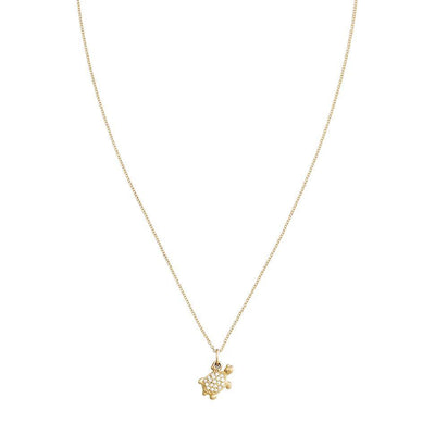 Turtle Mini Charm Pave Diamonds Jewelry Helen Ficalora 