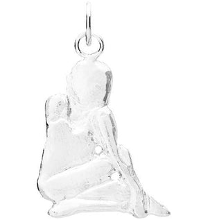 Twist Pose Yoga Charm Jewelry Helen Ficalora Sterling Silver 