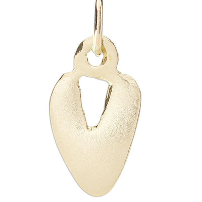 "V" Bubble Letter Charm Jewelry Helen Ficalora 14k Yellow Gold