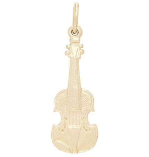 Violin Mini Charm Jewelry Helen Ficalora 14k Yellow Gold
