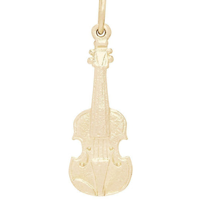 Violin Mini Charm Jewelry Helen Ficalora 14k Yellow Gold