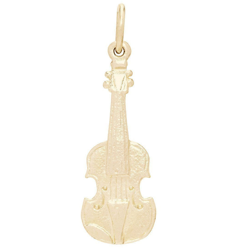 Violin Mini Charm Jewelry Helen Ficalora 14k Yellow Gold