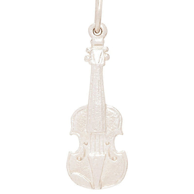 Violin Mini Charm Jewelry Helen Ficalora 14k White Gold