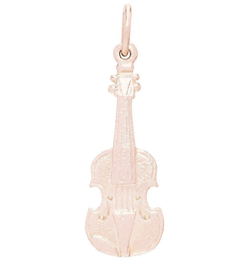 Violin Mini Charm Jewelry Helen Ficalora 14k Pink Gold