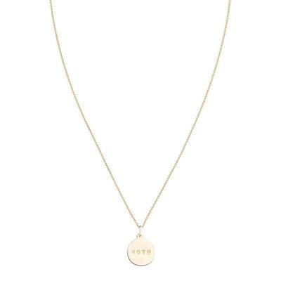 "Vote" Disk Charm Jewelry Helen Ficalora 