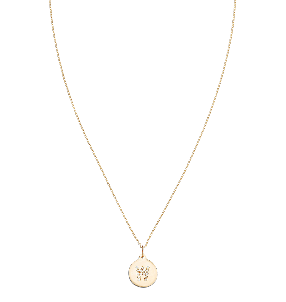 "W" Alphabet Charm Pave Diamonds -  - Jewelry - Helen Ficalora - 4