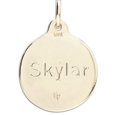 "Wish" Disk Charm Jewelry Helen Ficalora 