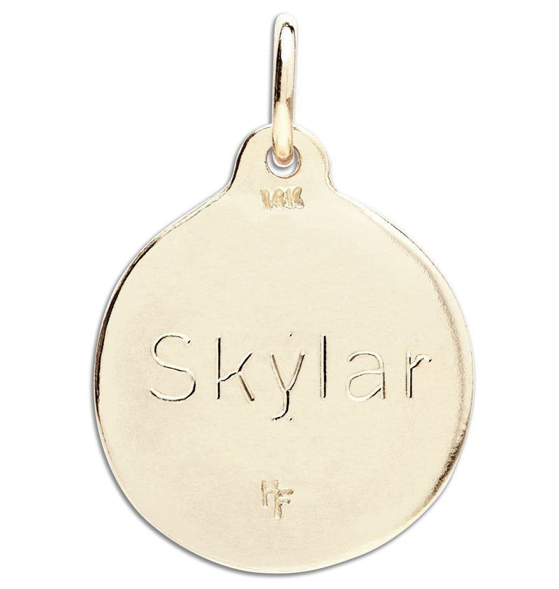 "Wish" Disk Charm Jewelry Helen Ficalora 