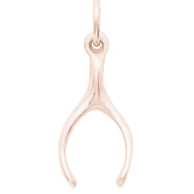 Helen Ficalora Gold Wishbone Charm