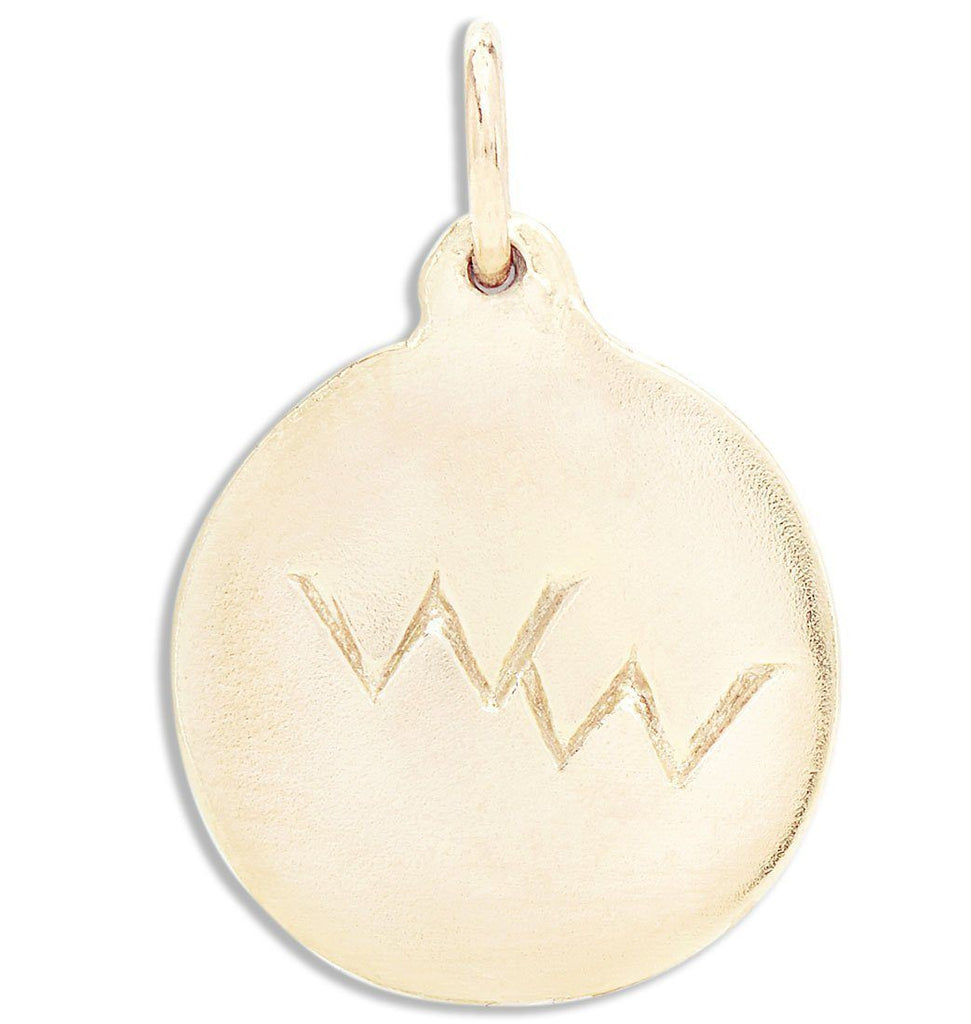 Wonderful Woman Disk Charm Jewelry Helen Ficalora 14k Yellow Gold