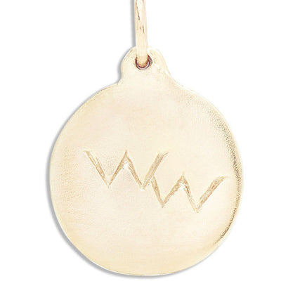 Wonderful Woman Disk Charm Jewelry Helen Ficalora 14k Yellow Gold