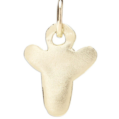 "Y" Bubble Letter Charm Jewelry Helen Ficalora 14k Yellow Gold