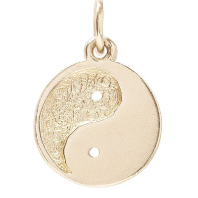 Yin Yang Mini Charm Jewelry Helen Ficalora 14k Yellow Gold