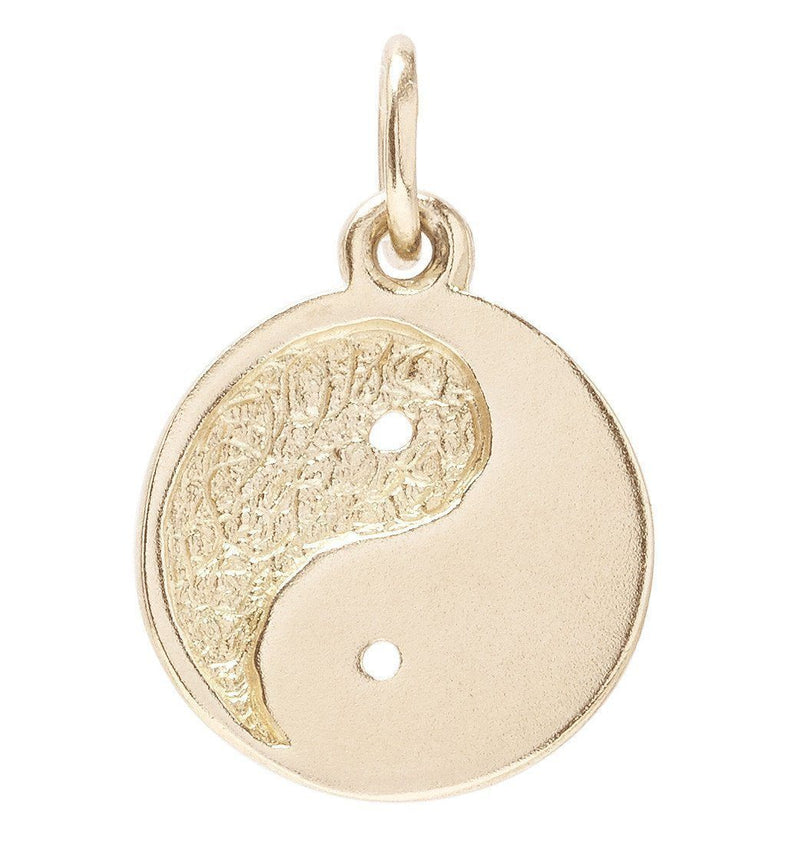 Yin Yang Mini Charm Jewelry Helen Ficalora 14k Yellow Gold