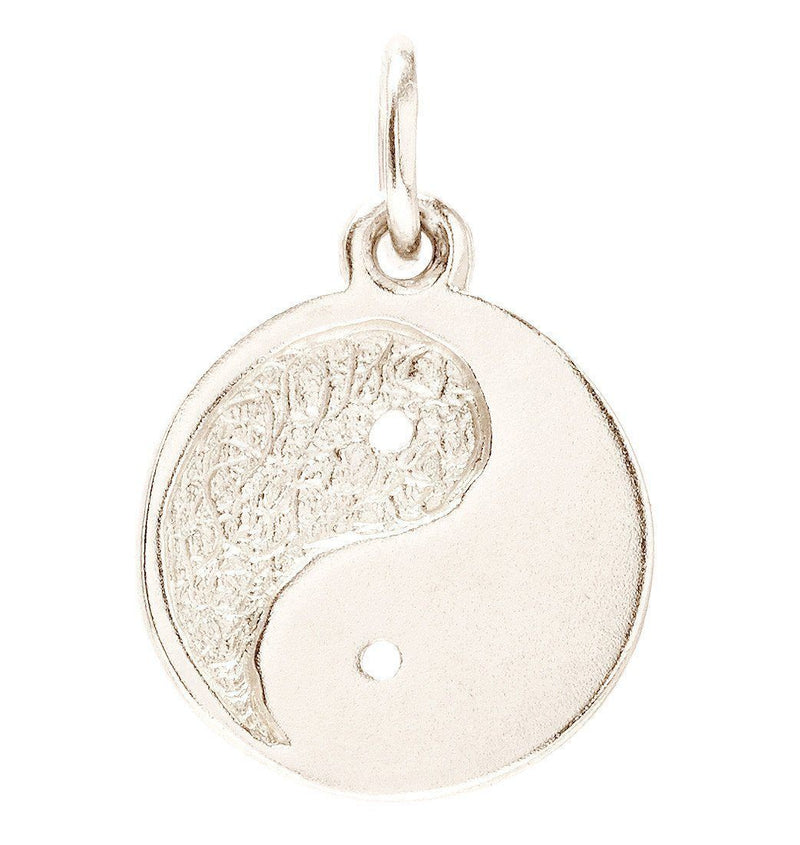 Yin Yang Mini Charm Jewelry Helen Ficalora 14k White Gold