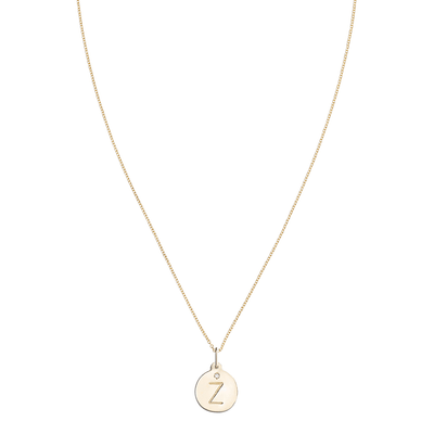 "Z" Alphabet Charm With Diamond -  - Jewelry - Helen Ficalora - 5