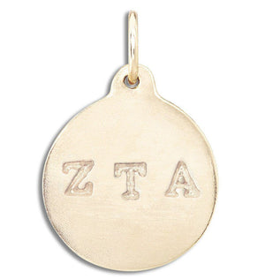 Helen Ficalora 14k Gold Zeta Tau Alpha Jewelry Charm