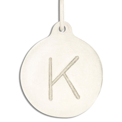 "K" Alphabet Charm Jewelry Helen Ficalora 14k White Gold For Necklaces And Bracelets
