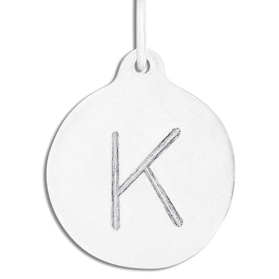 "K" Alphabet Charm Jewelry Helen Ficalora Sterling Silver For Necklaces And Bracelets