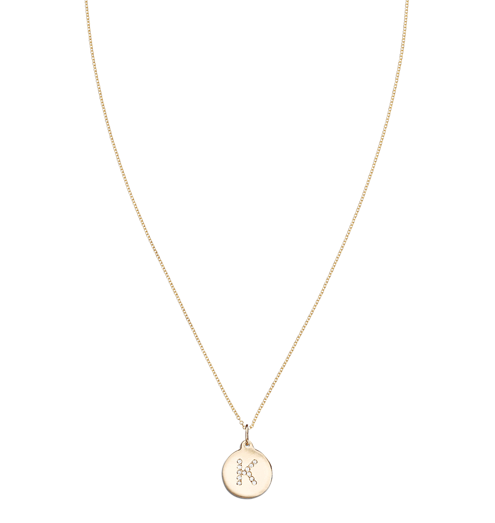 "K" Alphabet Charm Pave Diamonds -  - Jewelry - Helen Ficalora - 4