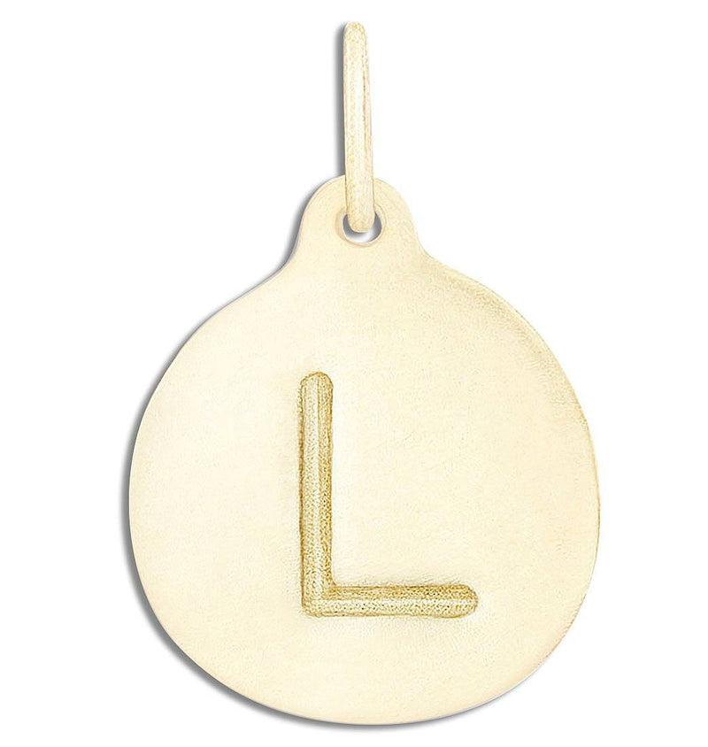 "L" Alphabet Charm Jewelry Helen Ficalora 14k Yellow Gold For Necklaces And Bracelets