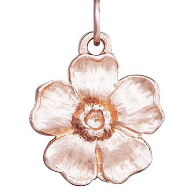 Large Cherry Blossom Flower Charm Jewelry Helen Ficalora 14k Pink Gold