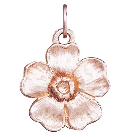 Large Cherry Blossom Flower Charm Jewelry Helen Ficalora 14k Pink Gold