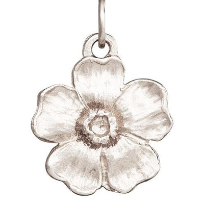 Large Cherry Blossom Flower Charm Jewelry Helen Ficalora 14k White Gold